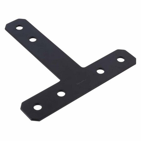 HOMEPAGE 0.188 x 12 x 12 in. Steel T-Plate Black HO2741489